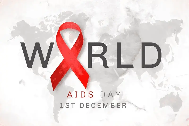 Watercolor world aids day background