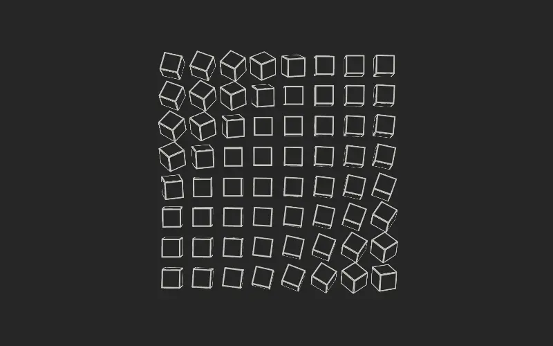 Waving Free CSS Cubes