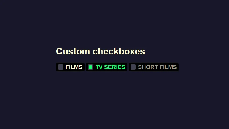 Custom Accessible Checkbox