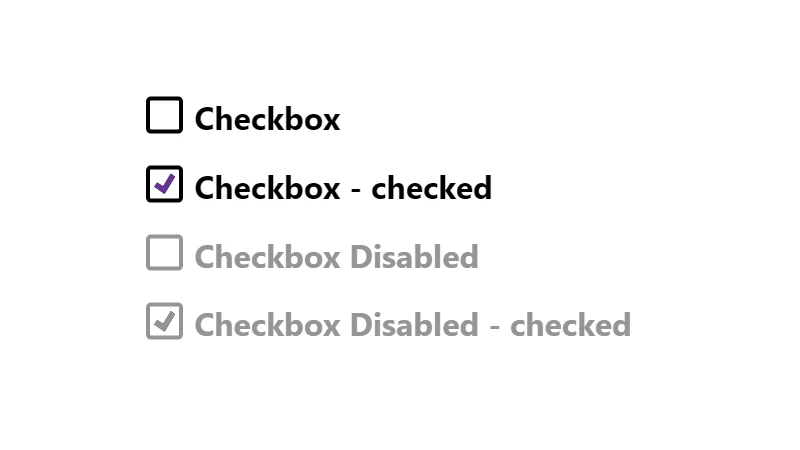 Pure CSS Custom Checkbox Style