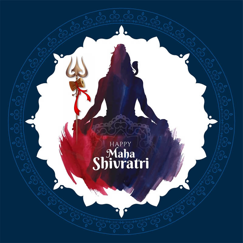 Happy Maha Shivratri Traditional Hindu Festival Background