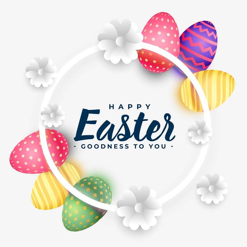 Stylish Happy Easter Holiday Card