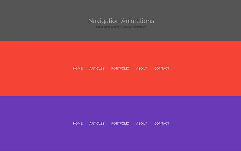 Navigation Animation