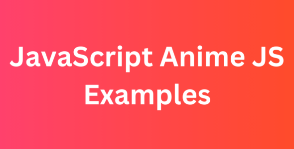 Anime JS Examples